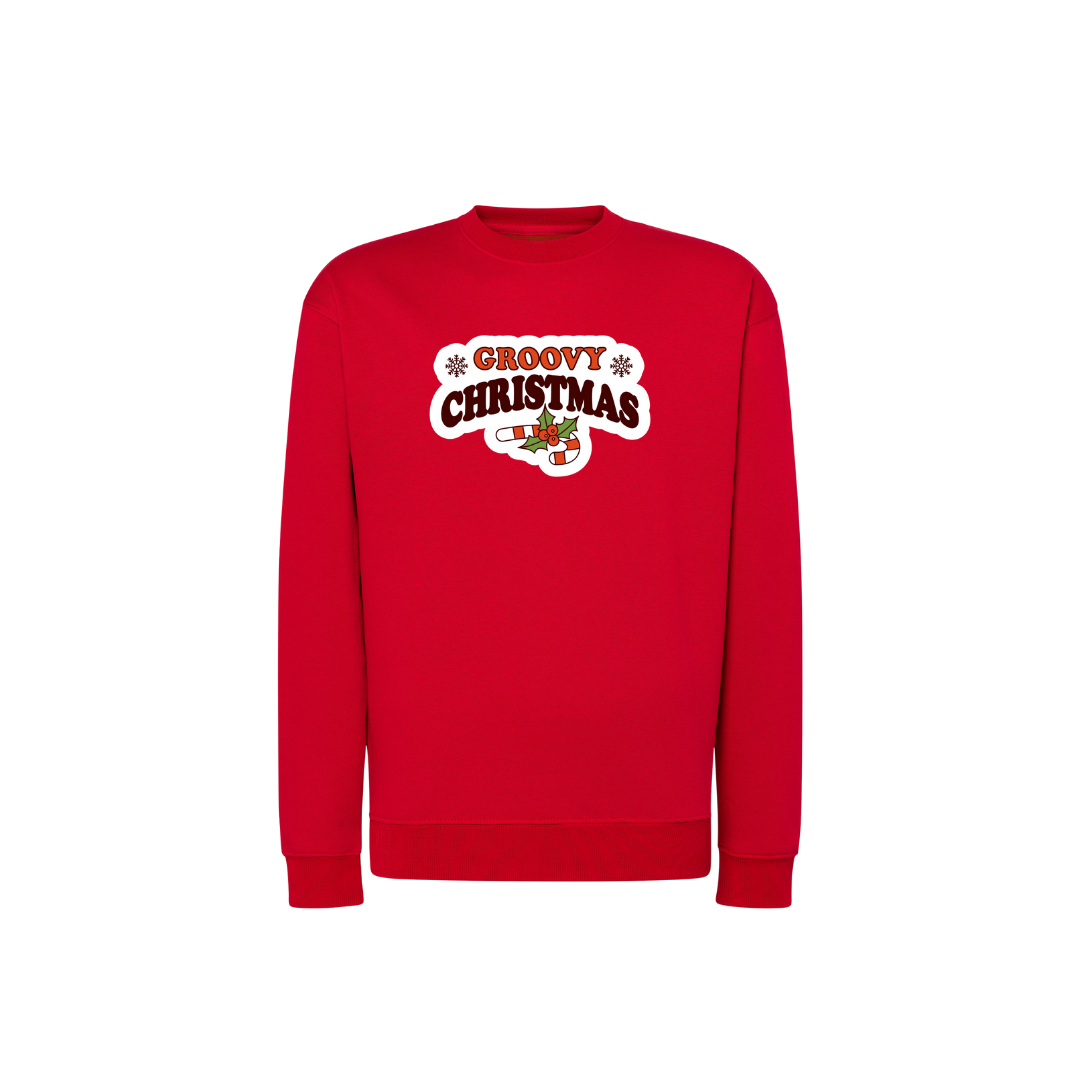 Sweatshirt Estampa Groovy Christmas