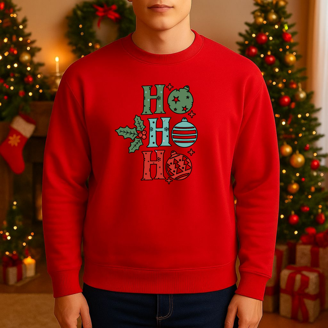 Sweatshirt Estampa De Natal HOHOHO