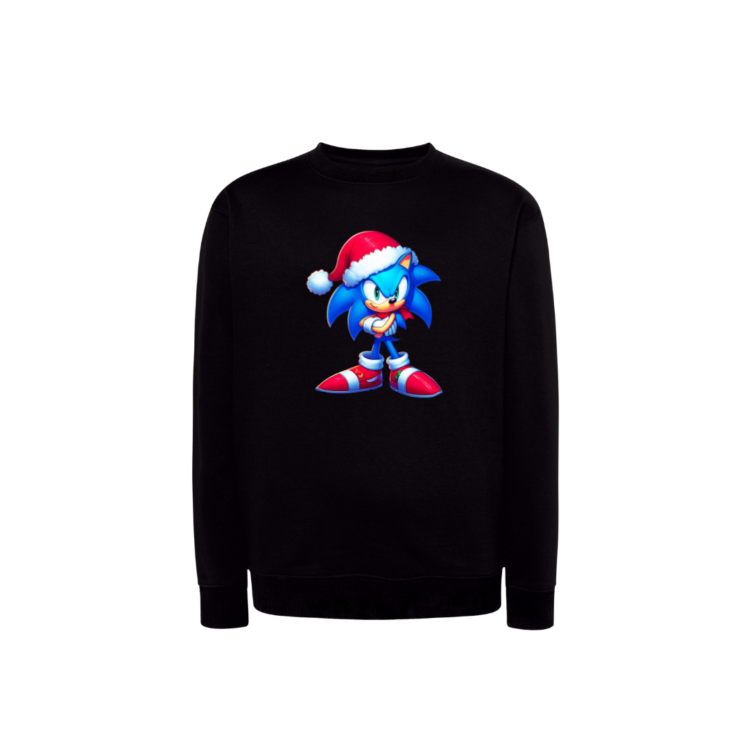 Sweatshirt Estampa De Natal Sonic the Hedgehog