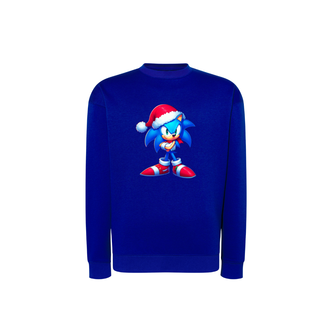 Sweatshirt Estampa De Natal Sonic the Hedgehog