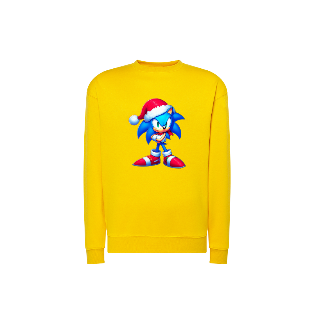 Sweatshirt Estampa De Natal Sonic the Hedgehog