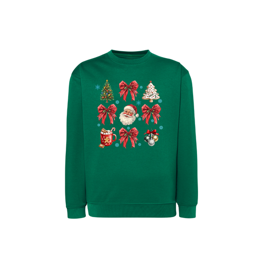 Sweatshirt Estampa De Natal Delicada