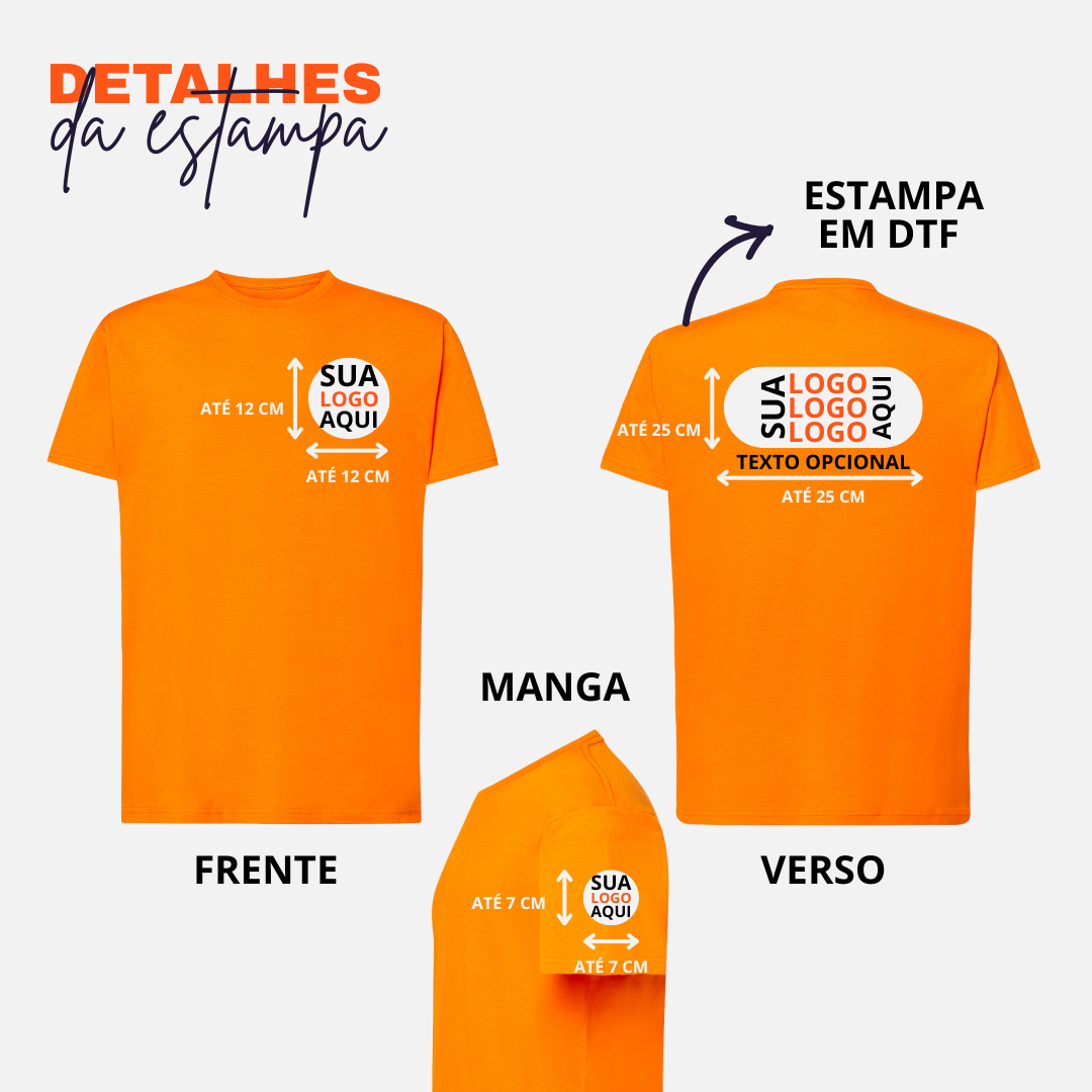 UNIFORME ESTAMPA FRENTE E COSTAS + MANGAS