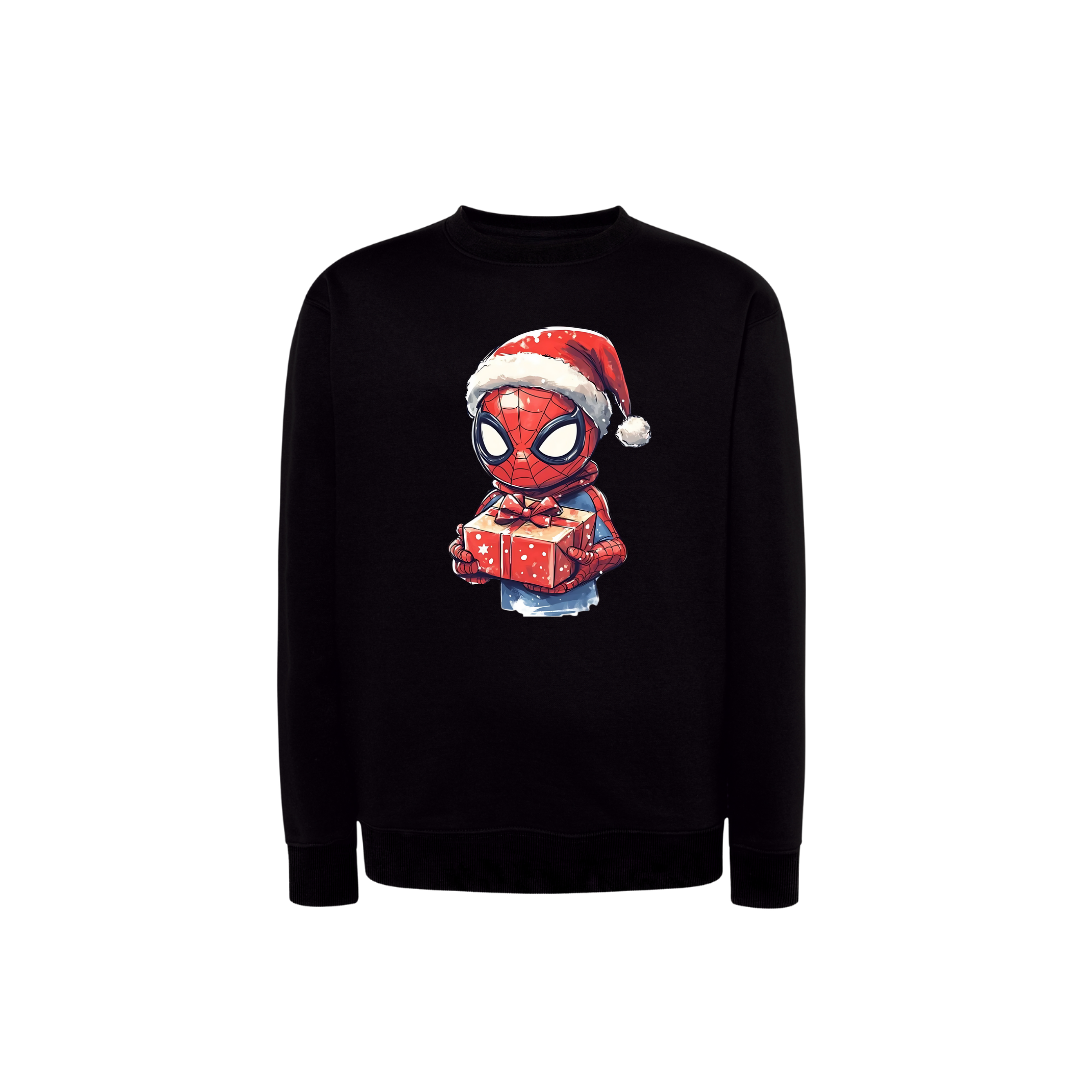 Sweatshirt Estampa De Natal Homem-Aranha