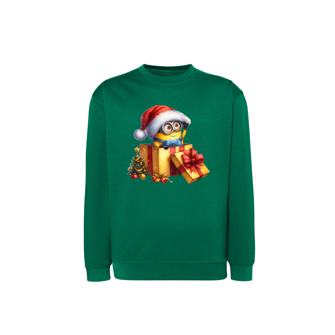Sweatshirt Estampa De Natal Minions