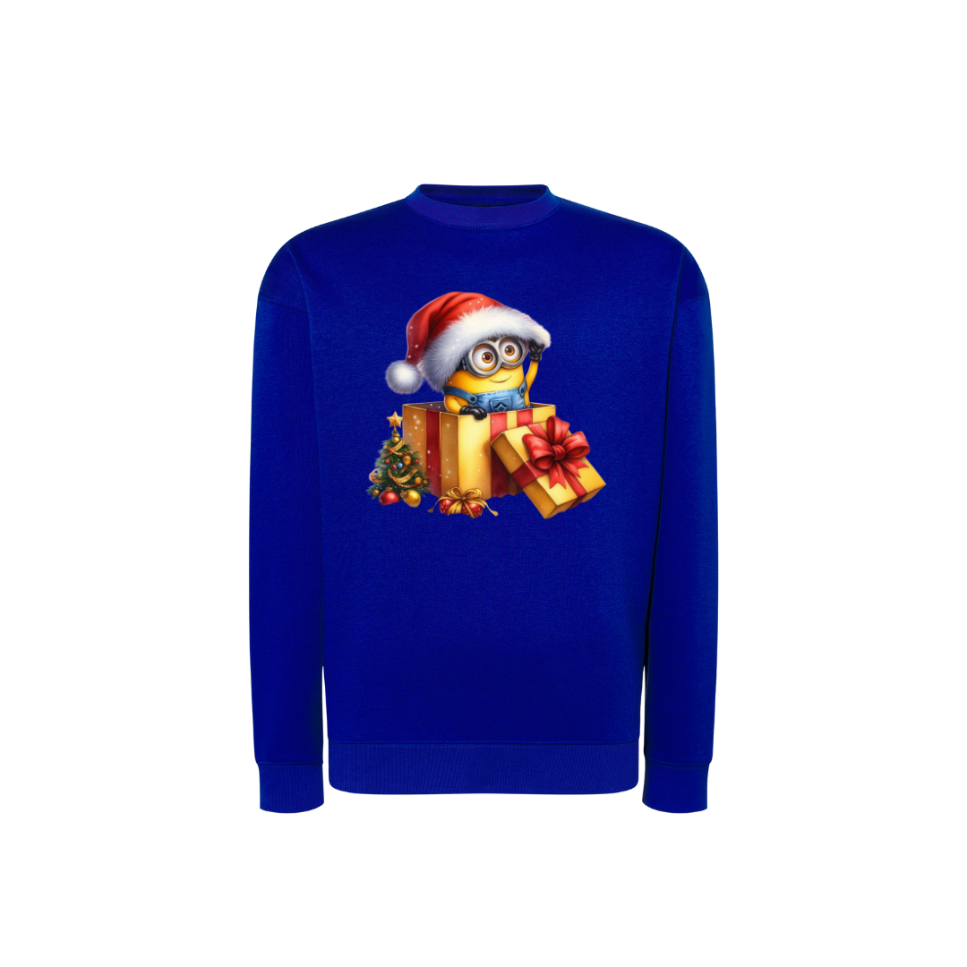 Sweatshirt Estampa De Natal Minions