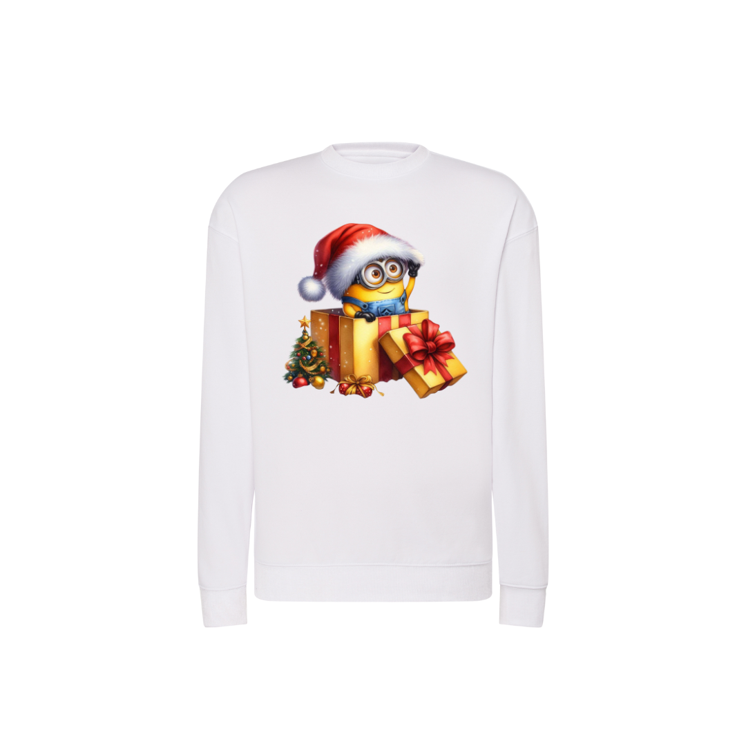 Sweatshirt Estampa De Natal Minions