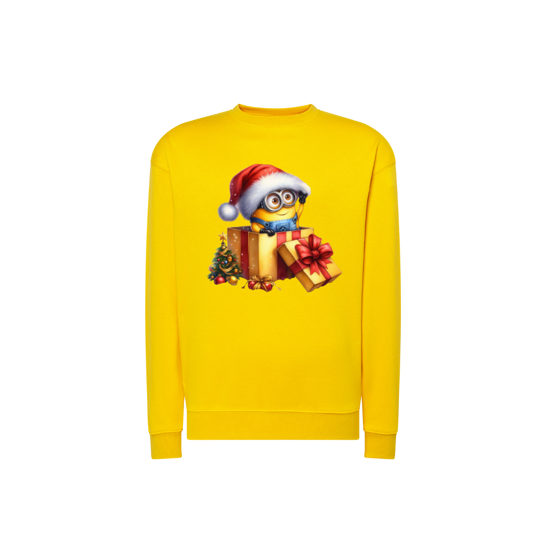 Sweatshirt Estampa De Natal Minions