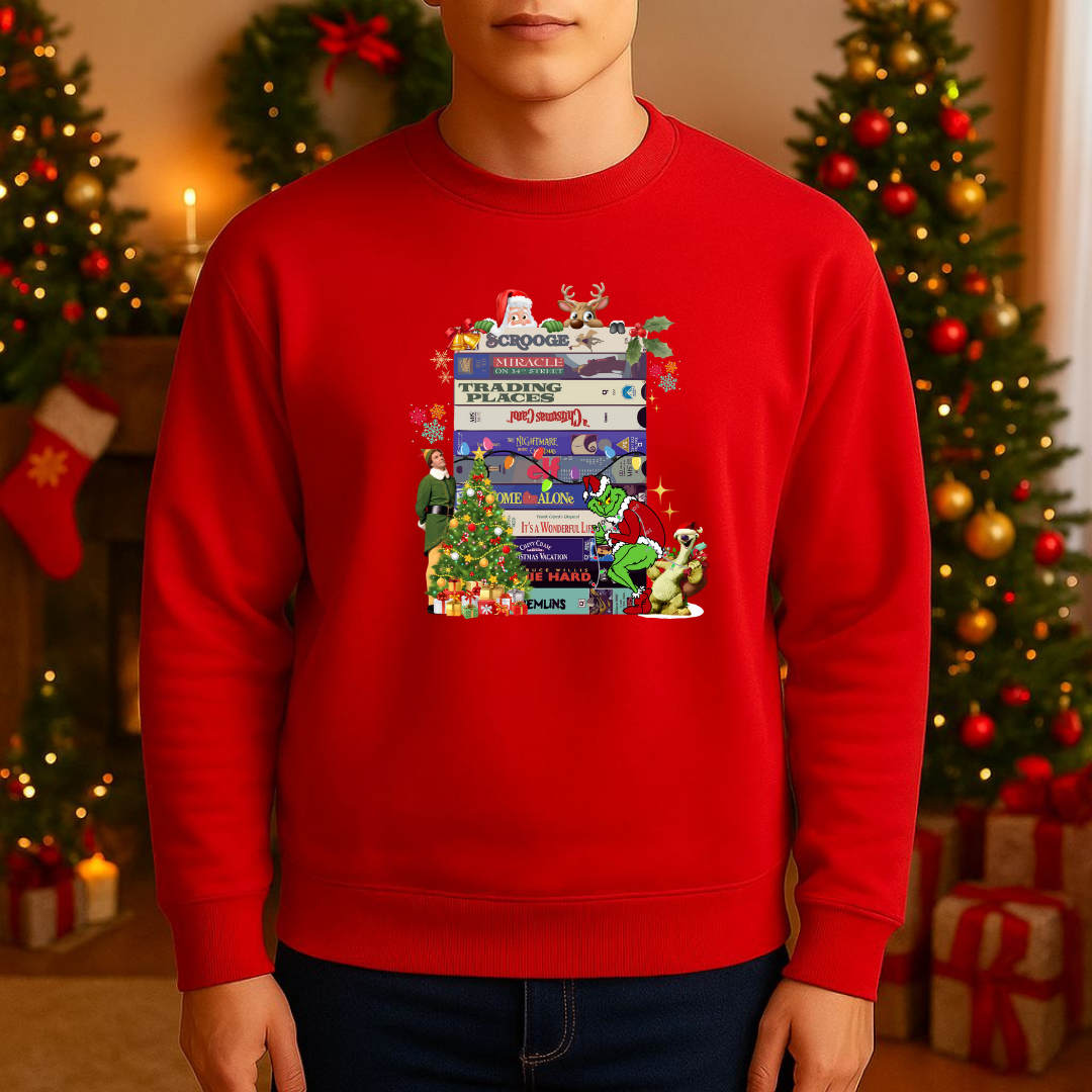 Sweatshirt Estampa De Natal Livros