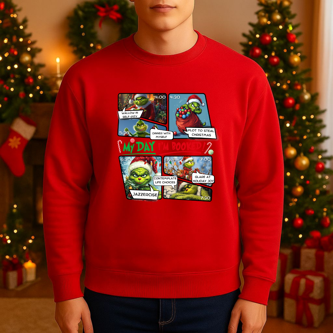 Sweatshirt Estampa De Natal Quadrinhos