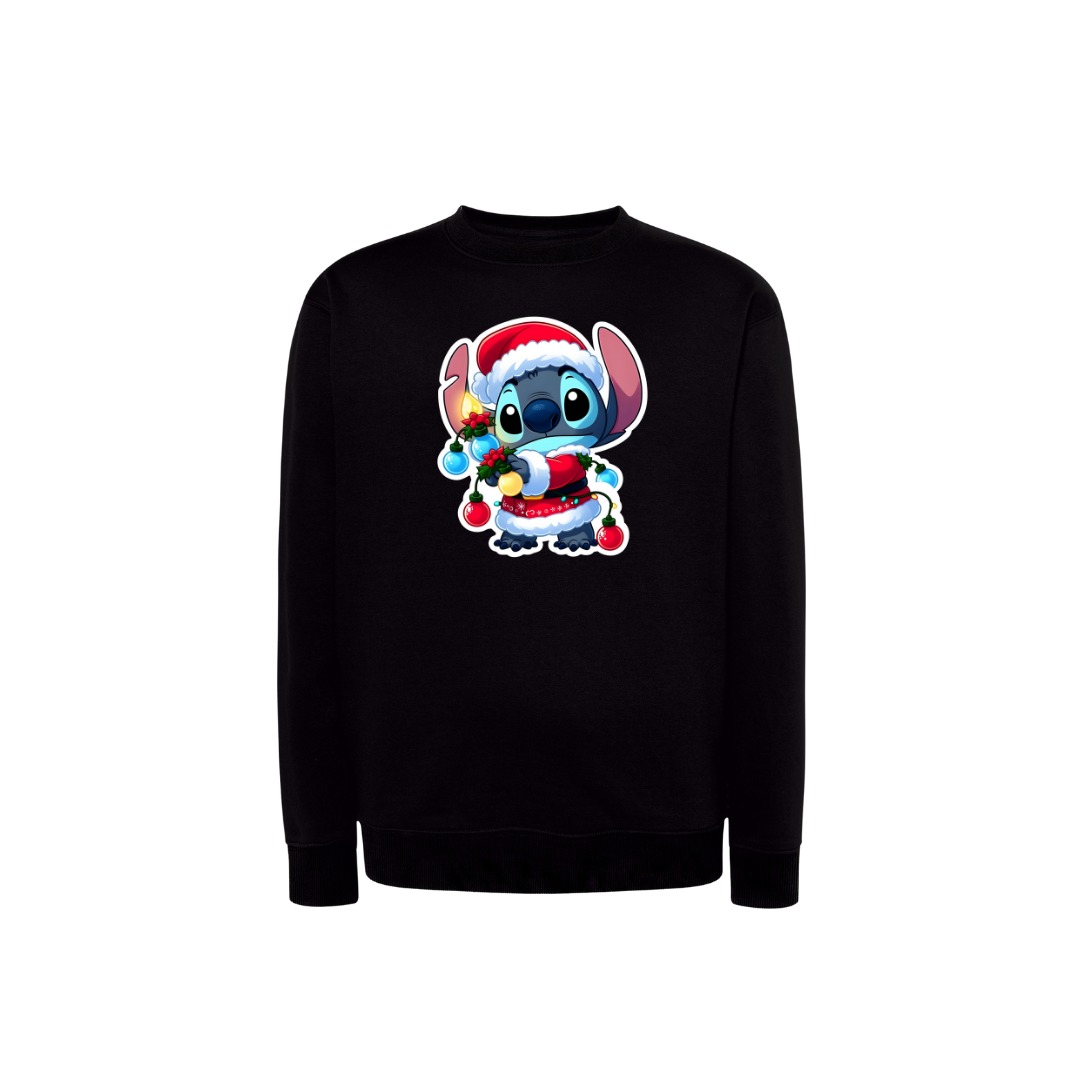 Sweatshirt Estampa De Natal Stitch