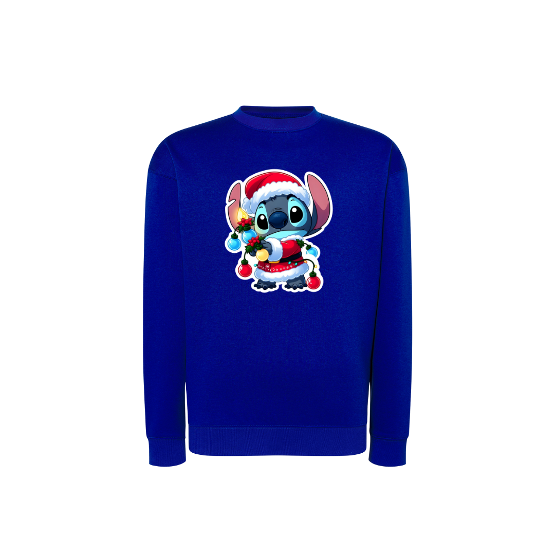 Sweatshirt Estampa De Natal Stitch