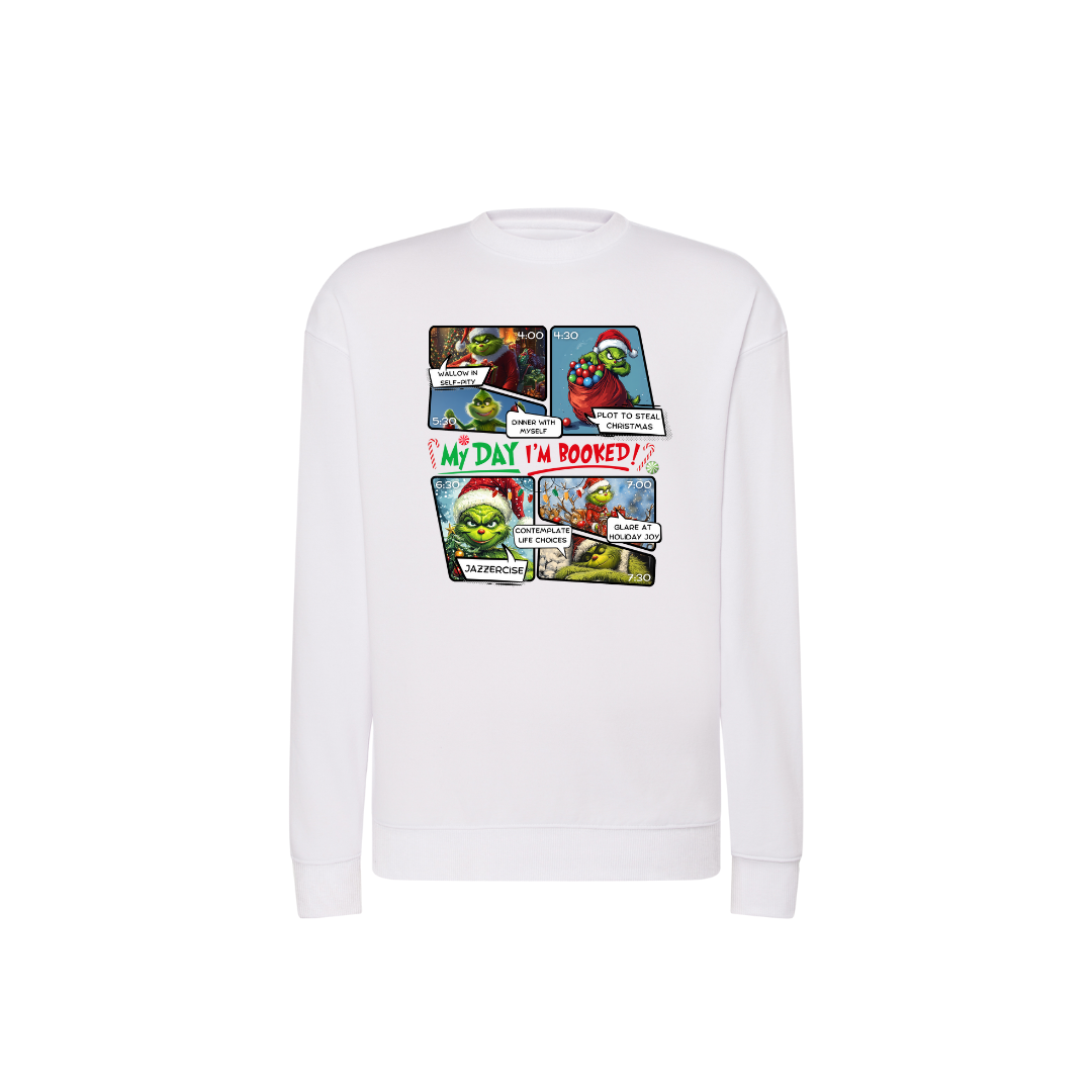 Sweatshirt Estampa De Natal Quadrinhos