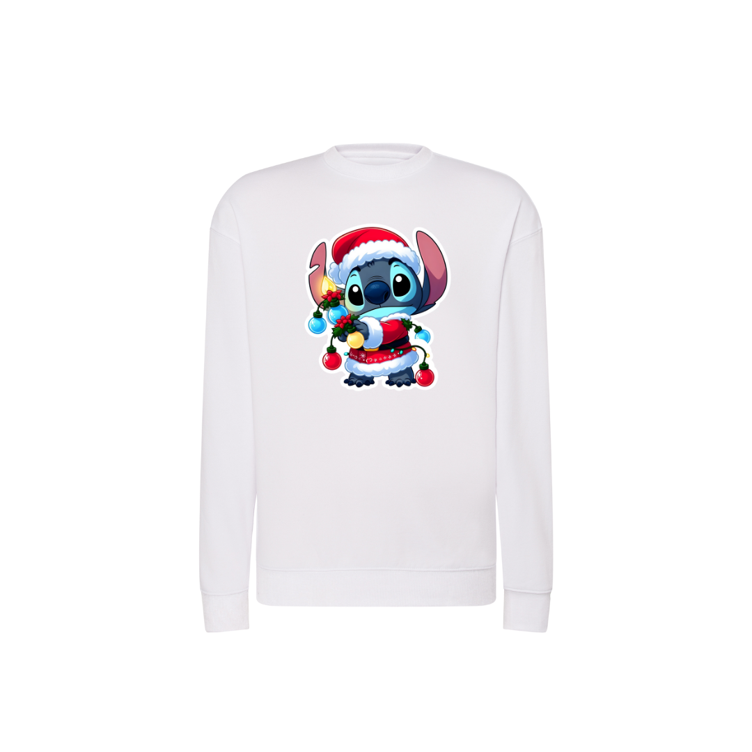 Sweatshirt Estampa De Natal Stitch