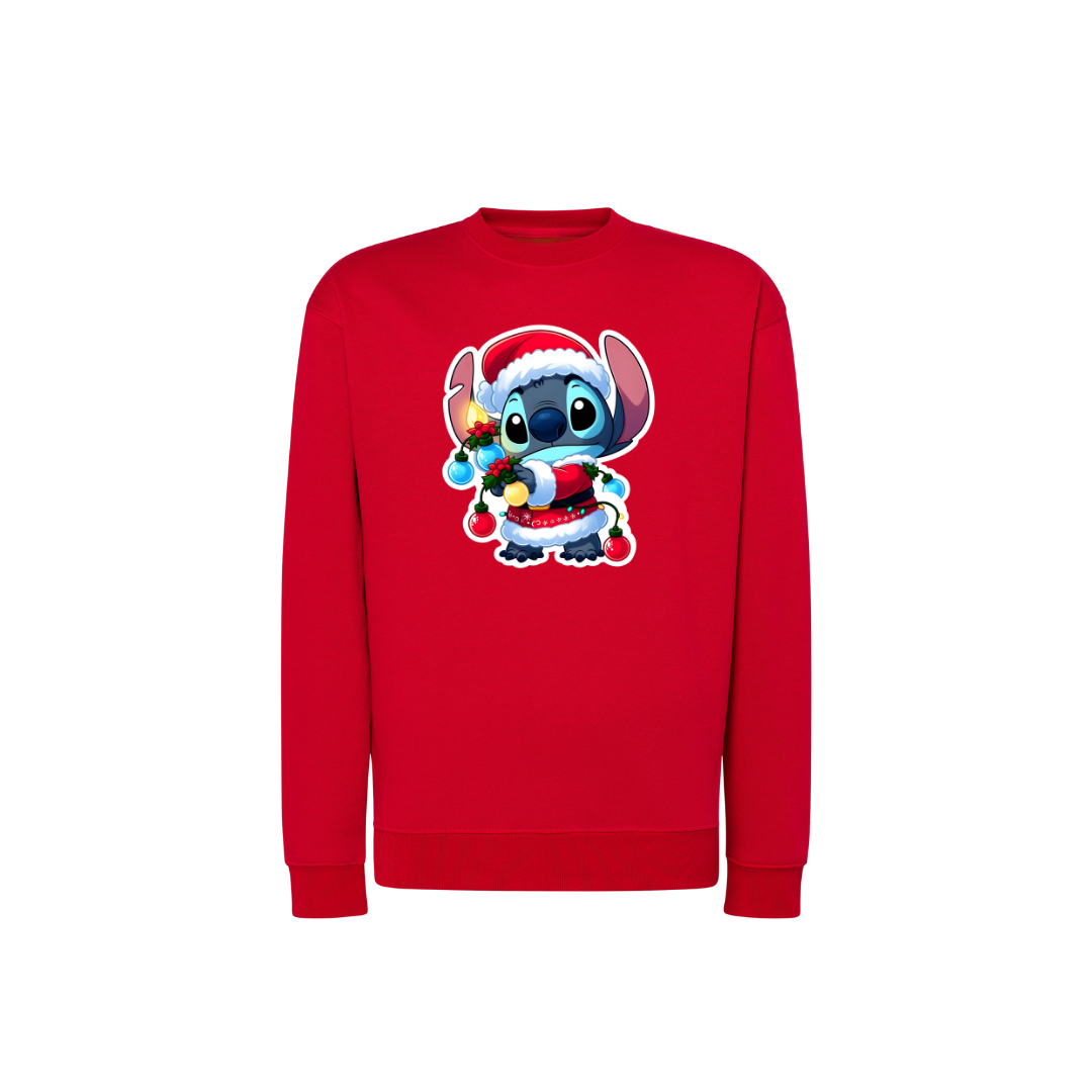 Sweatshirt Estampa De Natal Stitch