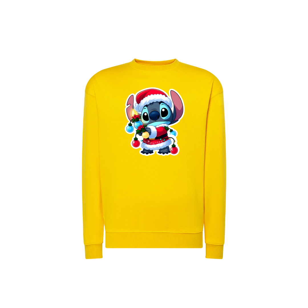 Sweatshirt Estampa De Natal Stitch
