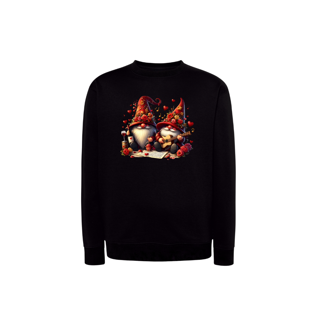 Sweatshirt Estampa De Natal Gnome e Vinhos