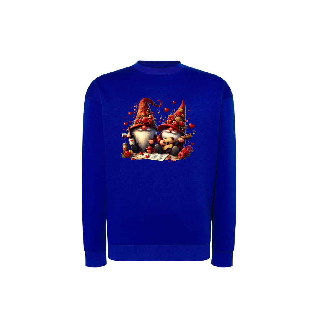 Sweatshirt Estampa De Natal Gnome e Vinhos