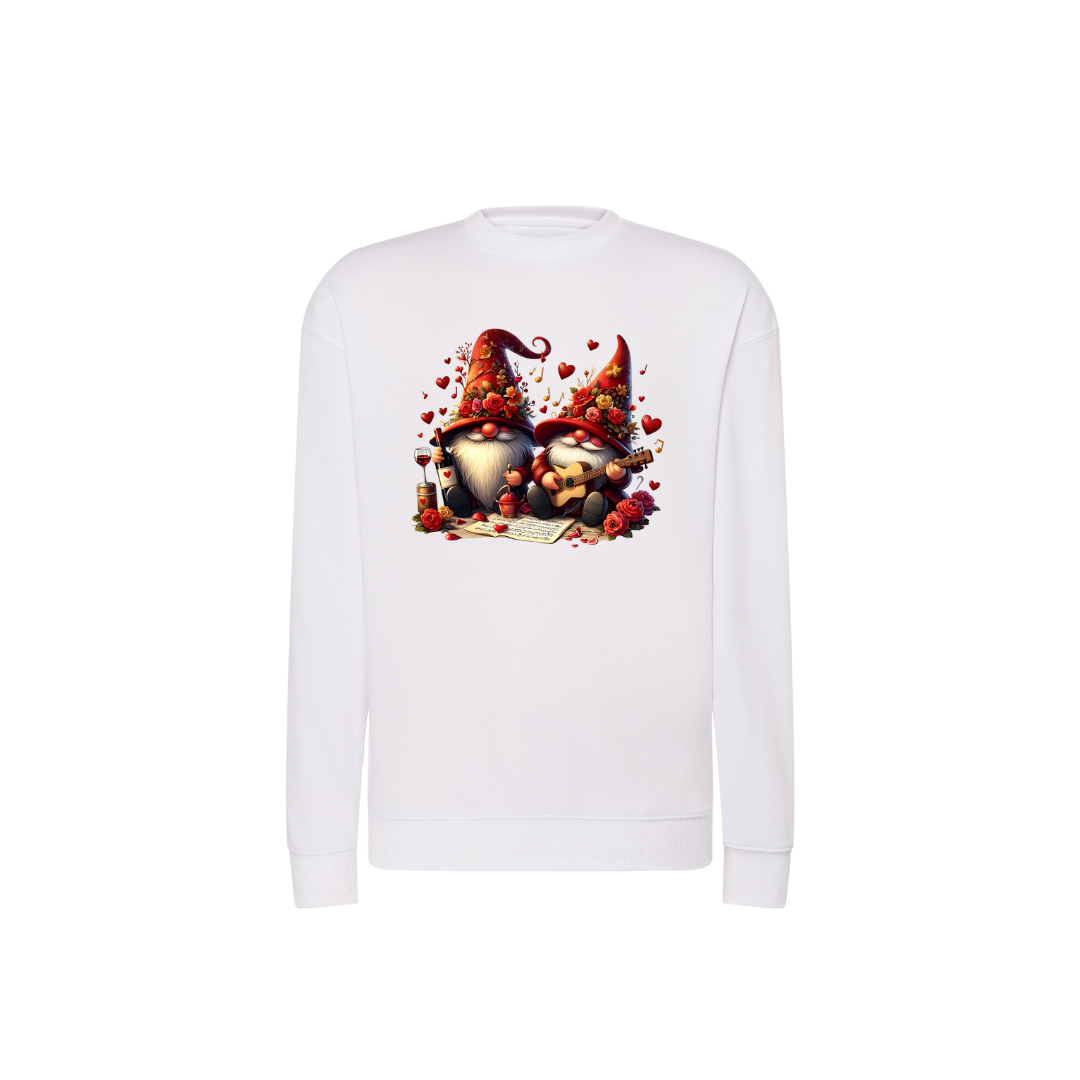 Sweatshirt Estampa De Natal Gnome e Vinhos