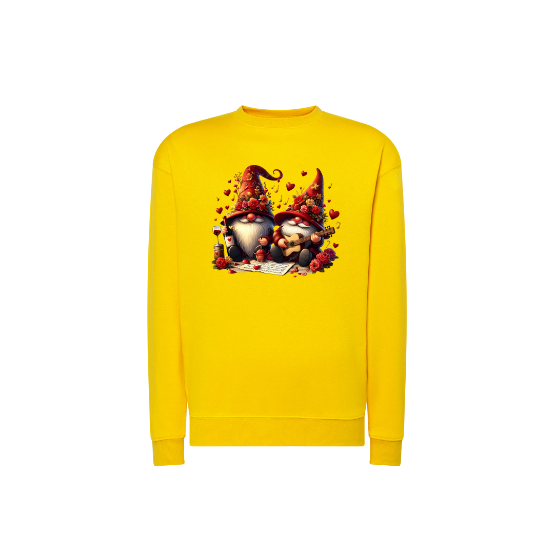 Sweatshirt Estampa De Natal Gnome e Vinhos