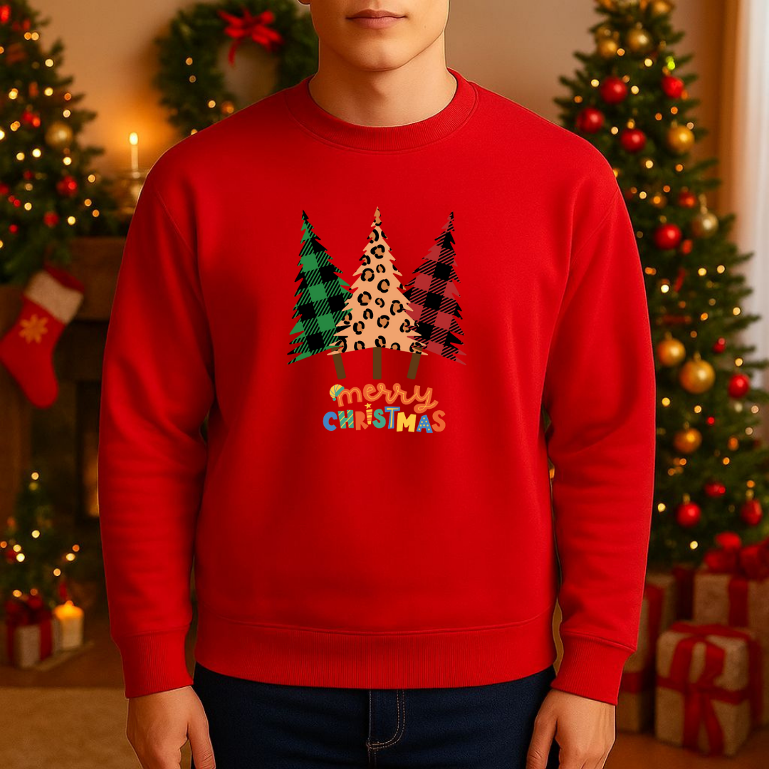 Sweatshirt Estampa Árvore De Natal