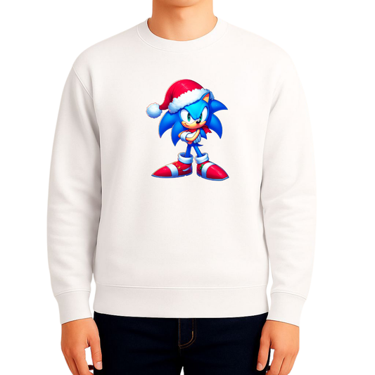 Sweatshirt Estampa De Natal Sonic the Hedgehog