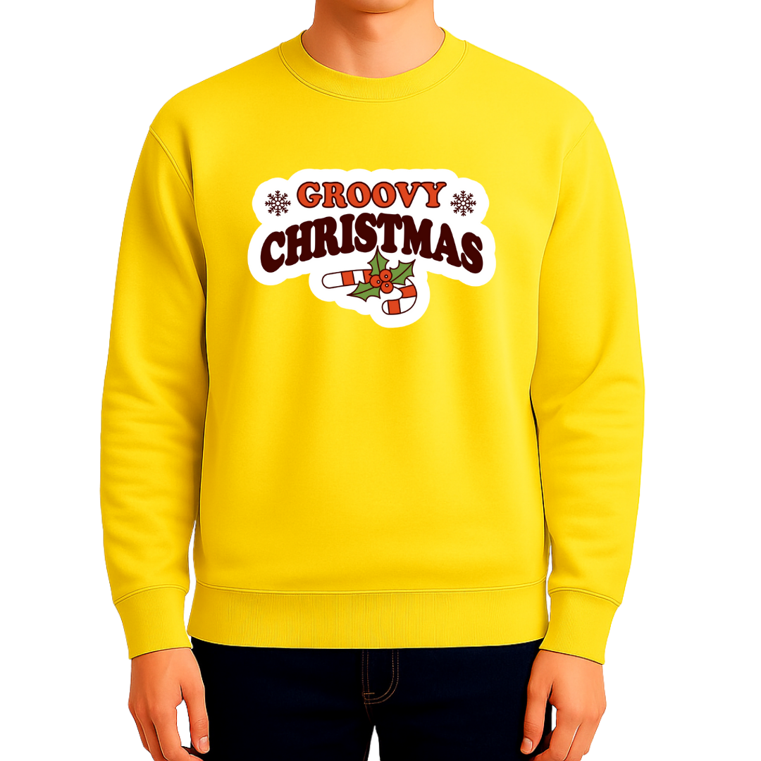 Sweatshirt Estampa Groovy Christmas