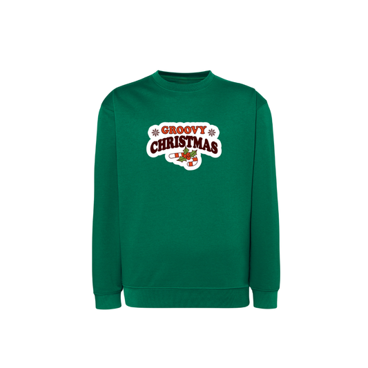 Sweatshirt Estampa Groovy Christmas