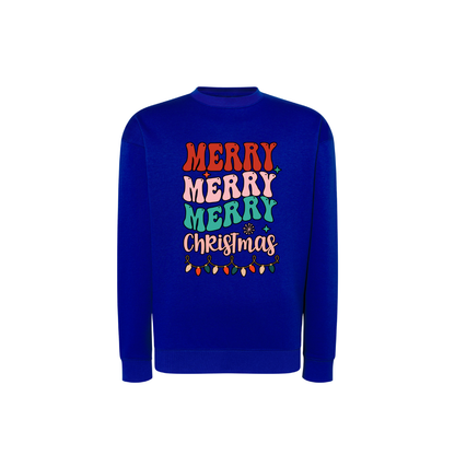Sweatshirt Estampa De Natal Merry Christmas Luzes