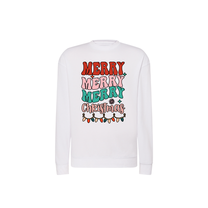 Sweatshirt Estampa De Natal Merry Christmas Luzes