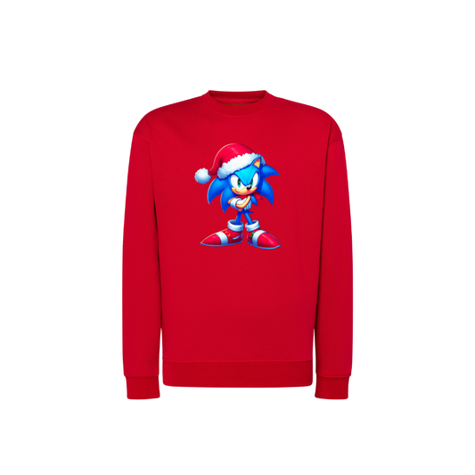 Sweatshirt Estampa De Natal Sonic the Hedgehog