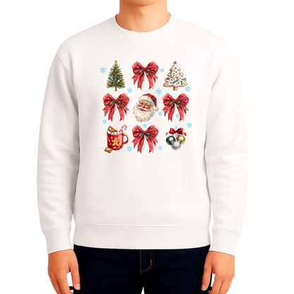 Sweatshirt Estampa De Natal Delicada