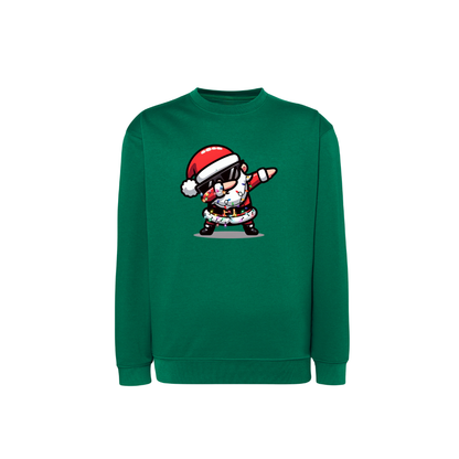 Sweatshirt Estampa De Natal Papai Noel De Òculos
