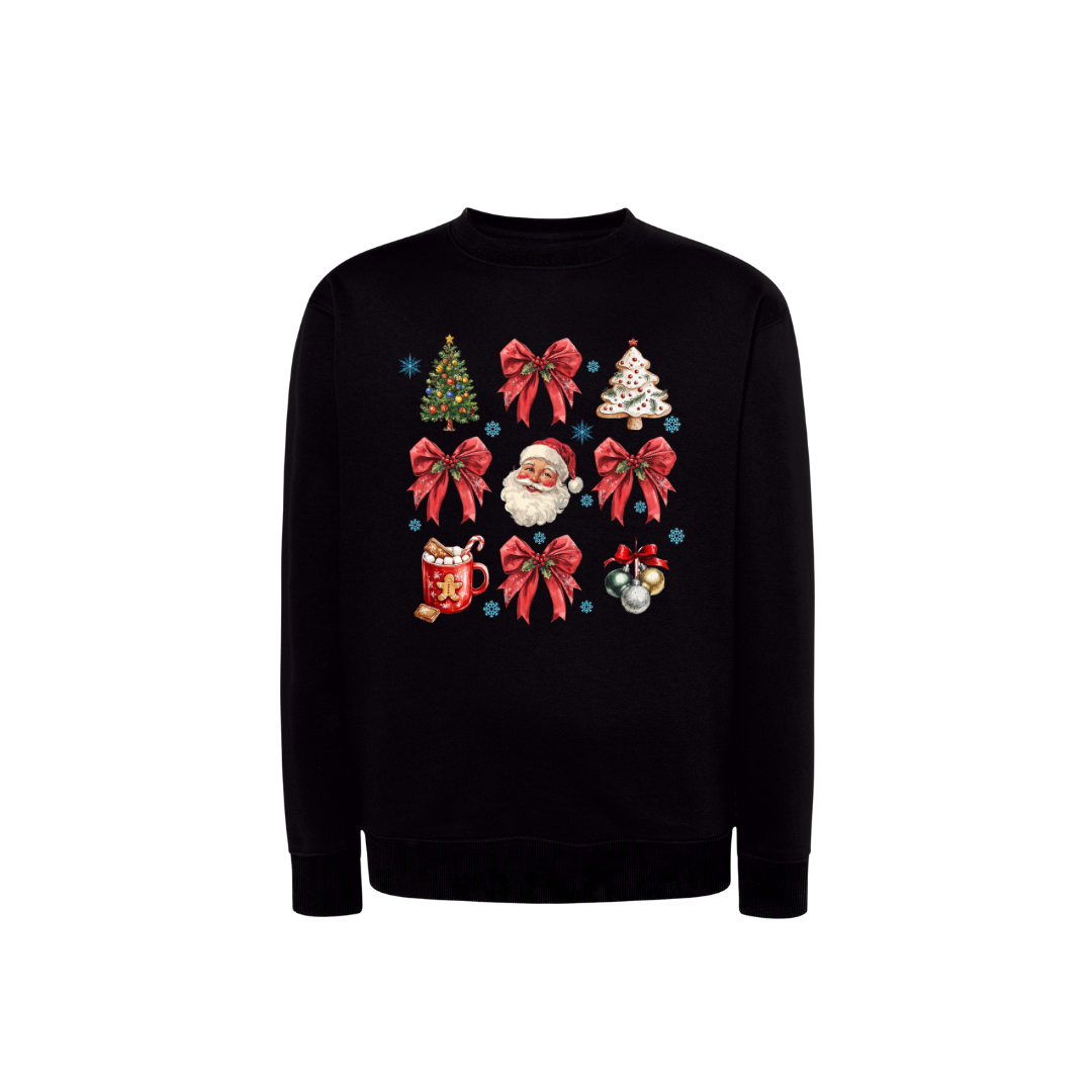 Sweatshirt Estampa De Natal Delicada