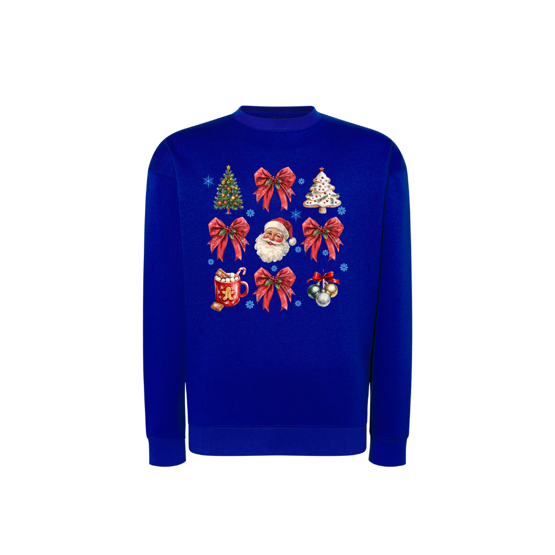 Sweatshirt Estampa De Natal Delicada