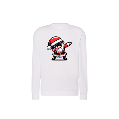 Sweatshirt Estampa De Natal Papai Noel De Òculos
