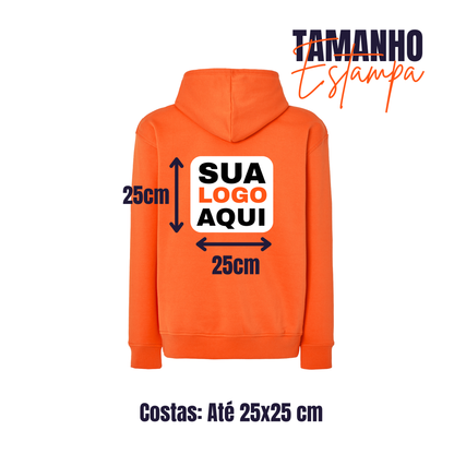 Sweartshirts Com Capuz Unissexo Estampa Costas 25x25cm