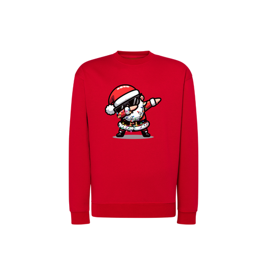 Sweatshirt Estampa De Natal Papai Noel De Òculos