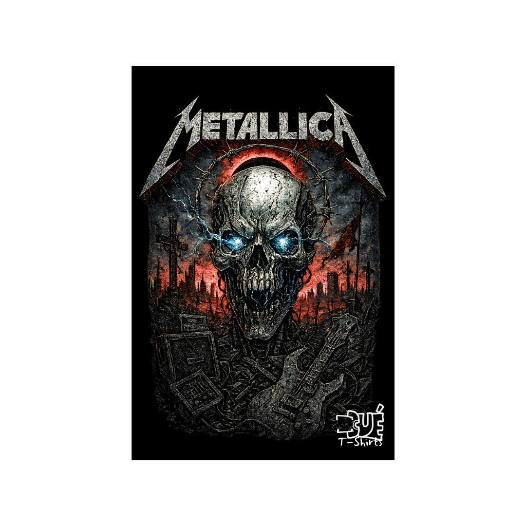 Estampa Rock Metallica