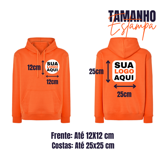 Sweartshirts Com Capuz Unissexo Estampa Frente e Costas