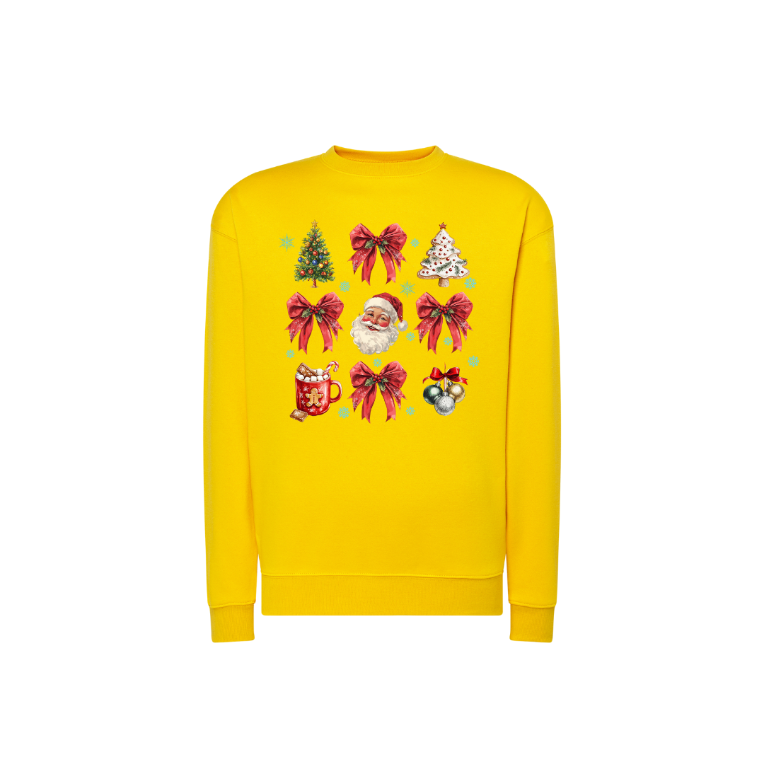 Sweatshirt Estampa De Natal Delicada