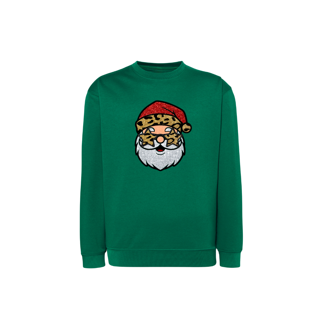 Sweatshirt Estampa Papai Noel Brilhoso