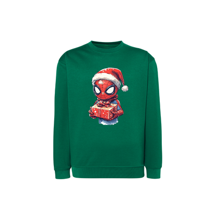 Sweatshirt Estampa De Natal Homem-Aranha
