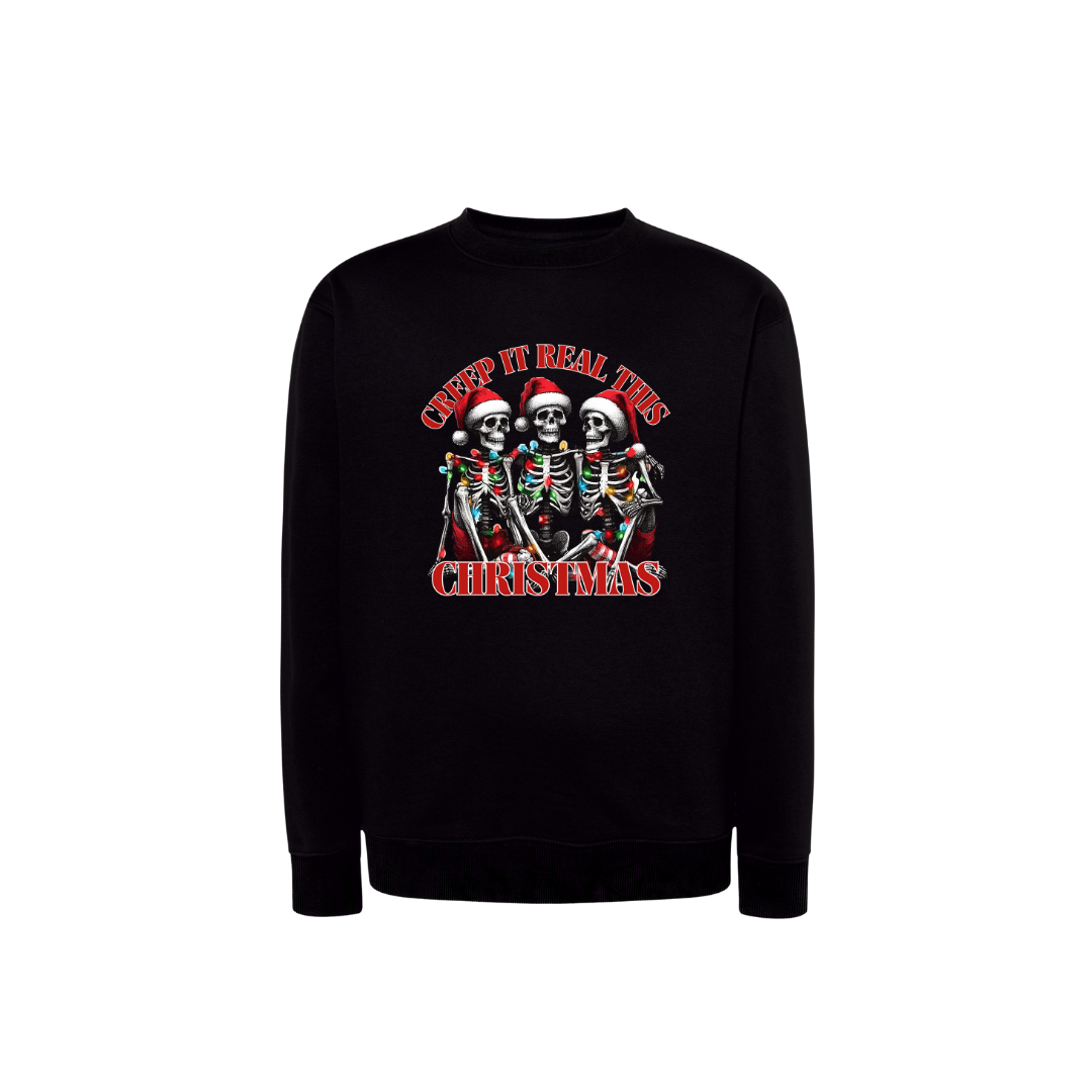 Sweatshirt Estampa De Natal Creep It Real This Christmas