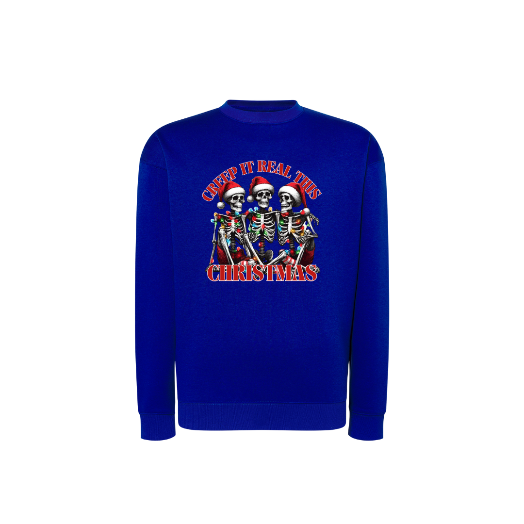 Sweatshirt Estampa De Natal Creep It Real This Christmas