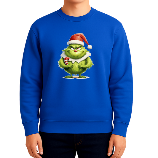 Sweatshirt Estampa De Natal Grinch Pai