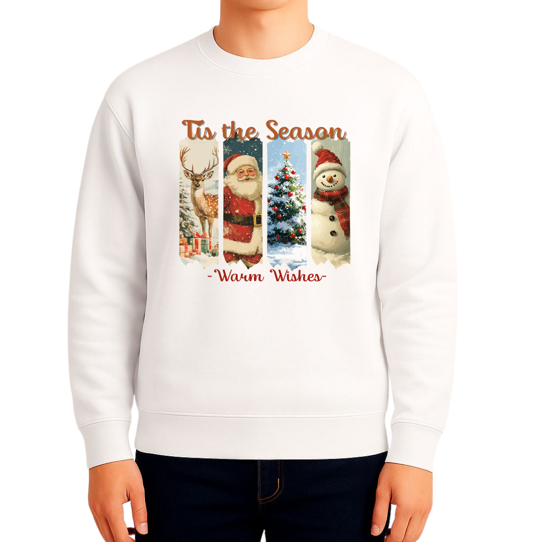 Sweatshirt Estampa De Natal 4 Estações