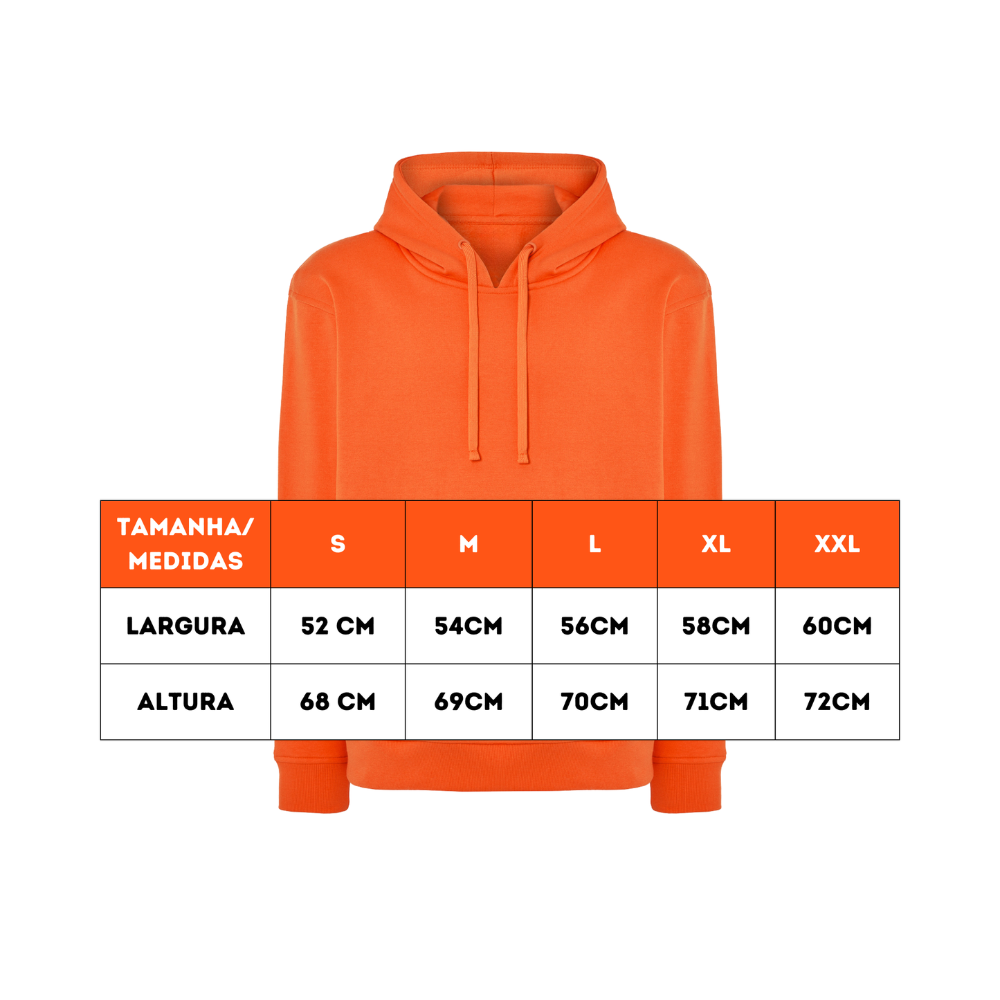 Sweartshirts Com Capuz Unissexo Estampa Costas 25x25cm