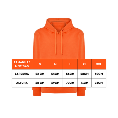 Sweartshirts Com Capuz Unissexo Estampa Costas 25x25cm