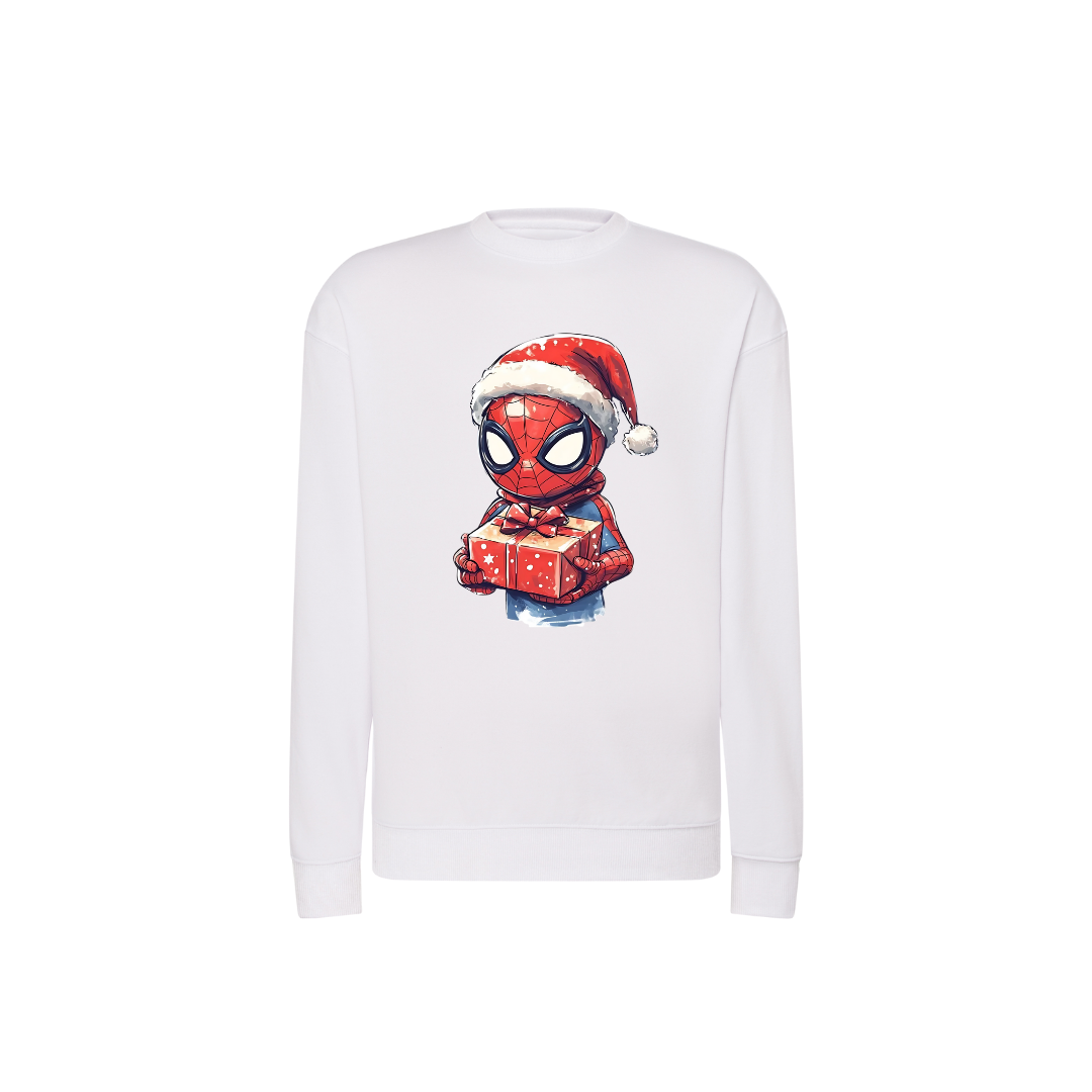 Sweatshirt Estampa De Natal Homem-Aranha